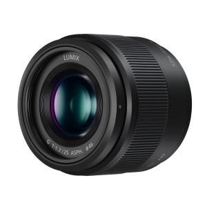 LUMIX Camera 25mm Micro Four Thirds Lens H-H025E for G Series - Black