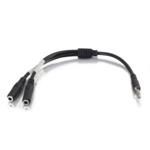Cable 3.5mm Male to Dual 3.5mm Female - 15cm