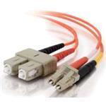 Fibre Optic Cable Lc-sc 50/125 Om2 Duplex Multimode Pvc (lszh) Orange 15m