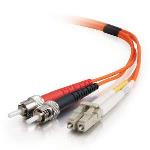 Fibre Optic Cable Lc-st 50/125 Om2 Duplex Multimode Pvc (lszh) Orange 1m