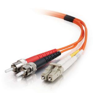Fibre Optic Cable Lc-st 50/125 Om2 Duplex Multimode Pvc (lszh) Orange 1m