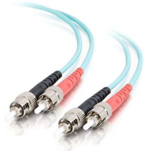 Fibre Optic Cable St-st 10GB 50/125 Om3 Duplex Multimode Pvc (lszh) Blue 1m