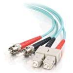 Fibre Optic Cable Sc-st 10GB 50/125 Om3 Duplex Multimode Pvc (lszh) Aqua 2m
