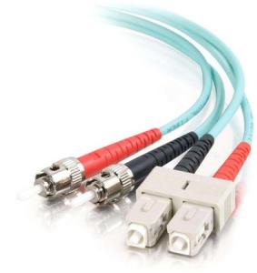 Fibre Optic Cable Sc-st 10GB 50/125 Om3 Duplex Multimode Pvc (lszh) Blue 1m