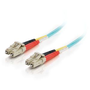 Fibre Optic Cable Lc-lc 10GB 50/125 Om3 Duplex Multimode Pvc (lszh) Blue 1m