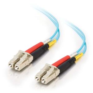 Fibre Optic Cable Lc-lc 10GB 50/125 Om3 Duplex Multimode Pvc (lszh) Blue 2m