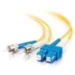 Fibre Optic Cable Sc-st 9/125 Os1 Duplex Singlemode Pvc (lszh) Yellow 5m