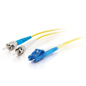 Fibre Optic Cable Lc-st 9/125 Os1 Duplex Singlemode Pvc (lszh) Yellow 10m