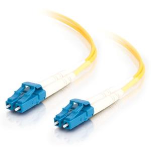 Fibre Optic Cable Lc-lc 9/125 Os1 Duplex Singlemode Pvc (lszh) Yellow 2m