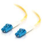 Fibre Optic Cable Lc-lc 9/125 Os1 Duplex Singlemode Pvc (lszh) Yellow 15m