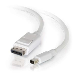 Mini DisplayPort To DisplayPort Adapter Cable M/m White 2m