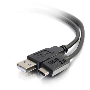 USB 2.0 USB-C to USB-A Cable M/M - Black 3m
