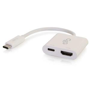 USB-C to HDMI+USB-C Charging White
