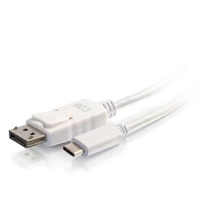USB-C TO DisplayPort ADAPTER CABLE 4K30 - White 90cm