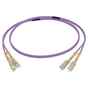 SC/SC OM4 LSZH Fibre Patch - Purple 1m