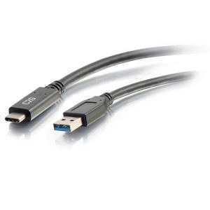 USB-C Male to USB-A Male Cable - USB 3.2 Gen 1 (5Gbps) - Black 2m