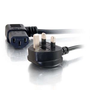 90 UK Power Cord IEC320C13R BS1363 50cm