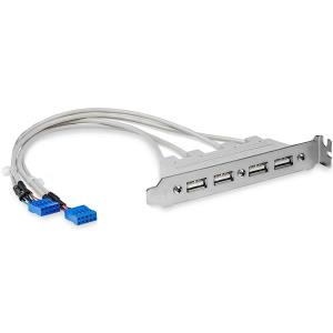 USB I/o Port Cable Pc Backplate 4-port USB 2.0 With Cables To MB
