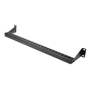Cable Management Bar - 1u Rack Lacing Guide Bar For Patch Panel