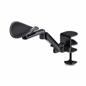 Adjustable Arm Rest For Office Desk, Ergonomic Arm/elbow Support, 360-degree Rotation, Clamp-on/no Drill Installation, Black