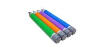 Whiteboard stylus blue, purple, green, orange