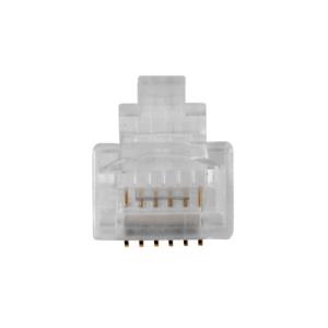 Modular Connectors Rj12 For Round Stranded Cable 25-pk