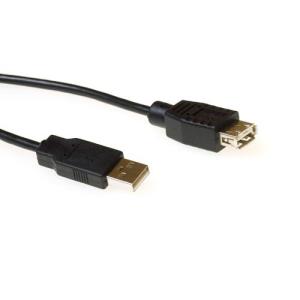 USB 2.0 Extension Cable USB A Male - USB A Female Black 1.8m