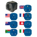 Travel Adapter Plug Set 7 Inserts For More Than 150 Countries