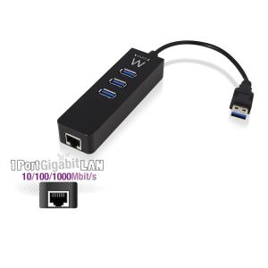 USB3.1 Gen1 Hub 3 Port With Gigabit Network Port