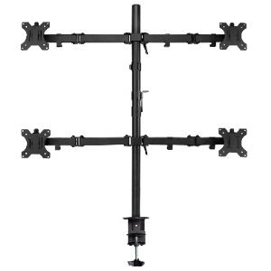 Desk Mount for 4 Monitors up to 32in with VESA